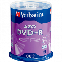 DVD R VERBATIM 16X 100/SPINDLE