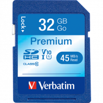 MEMORY CARD SDHC PREMIUM 32GB VERBATIM SECURE DIGITAL