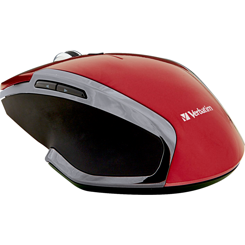 6-BUTTON DELUXE LED MOUSE RED VERBATIM WIRELESS Monk Office