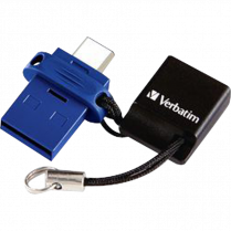 DUAL USB DRIVE 16GB w/ ADAPTER TYPE-C STORE N GO USB 2.0