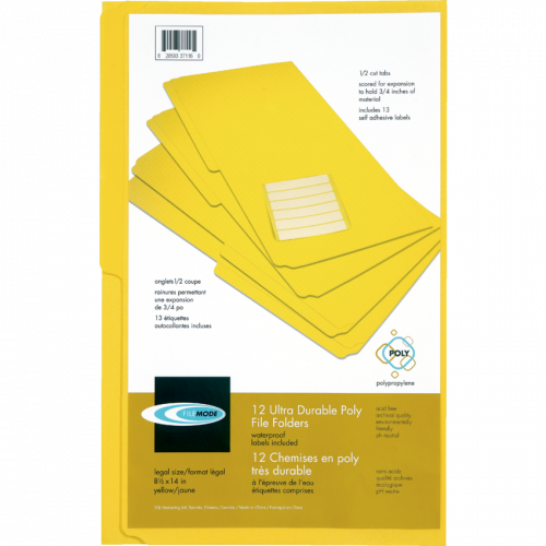 yellow poly folder