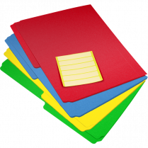 VLB FileMode Poly File Folders 1/2 Cut Letter Assorted 12/pkg