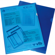 VLB FileMode View Folders Letter Blue 10/pkg