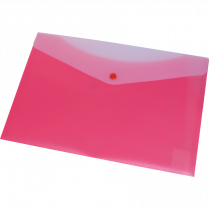 VLB FileMode Frosted Poly Envelope 13-1/4" x 9" Letter Strawberry