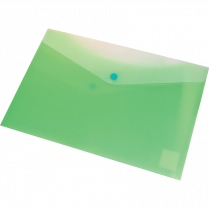 VLB FileMode Frosted Poly Envelope 13-1/4" x 9" Letter Lime