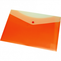 VLB FileMode Frosted Poly Envelope 13-1/4" x 9" Letter Tangerine