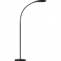LUNA GOOSENECK LED FLOOR LAMP w/ FOOT PEDAL FOR ON/OFF -BLACK