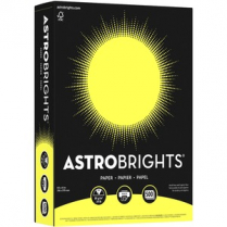 Astrobrights® 24lb Paper 8-1/2" x 11" Lift-Off Lemon 500/pkg