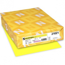 Astrobrights® 65lb Cardstock 8-1/2" x 11" Lift-Off Lemon 250/pkg