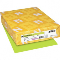 ASTROBRIGHTS 65# COVER VCN GREEN LETTER 250/PACK VULCAN