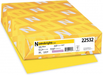 ASTROBRIGHTS 24# LETTER SUNB YELLOW 60# TEXT 500/PACK