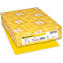 Astrobrights® 65lb Cardstock 8-1/2" x 11" Solar Yellow 250/pkg