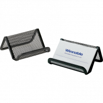 Winnable Mesh Business Card Holder Black