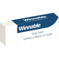 Winnable Vinyl Eraser White 1-each