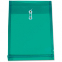Winnable Expanding Poly Envelope Top Load 9-3/4" x 13-1/4" Green