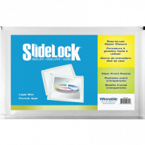 Winnable SlideLock® Poly Zipper Envelope 15" x 10 Clear