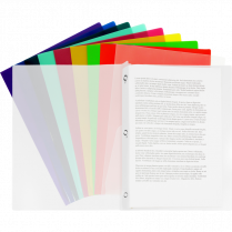 Winnable Poly Tang Report Covers Translucent Assorted Colours