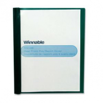 Winnable Poly Tang Clear Front Presentation Cover Letter Green