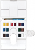 Cotman Watercolour Field Set Compact 14 Colour Pans + Brush
