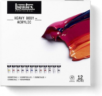 Liquitex Heavy Body Acrylic Essentials Colour 12x22ml/Set