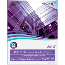 Xerox® Bold Professional® Premium Paper 98B 24lb Letter 8-1/2" x 11" 500/pkg