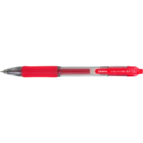 Zebra Sarasa&trade; dry X20 Retractable Gel Pens 1.0mm Red 12/box