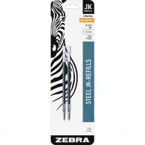 Zebra JK Gel Refill Medium Black 2/pkg