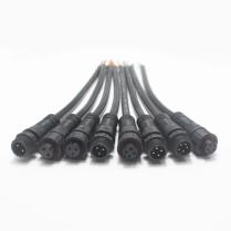 1 Pair M12 Waterproof ip65 2-3-4-5 Pin Male/Female Power Cable For Led