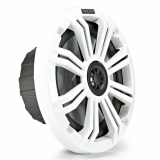 Kicker Coaxial Marine Speakers - KM65 Series, 6" 2-Way, 195W Peak (100W RMS), 3/4" tweeter,  w/ Interchangeable White and Charcoal Grille Covers