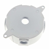 BOITE ETANCHE RONDE 4" 5 TROUS -BLANC