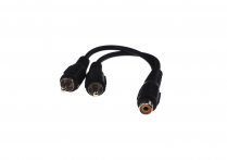 CABLE RCA FEMALE TO 2 RCA MALE