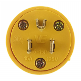 PLASTIC YELLOW EAGLE PLUG 15 AMP