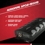 AMPLIFICATEUR MONO 1500W CLASSE D AUDIOPIPE