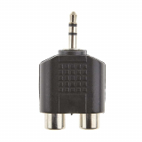 vs ADAPTOR 1/8 STEREOMALE/2 RCA FEM.GOLD