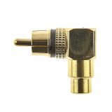 ADAPTATEUR RCA COUDE 90 DEGRES M/F