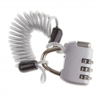 COILED CABLE WITH PADLOCK 1M/39"