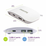 CHARGEUR SUB-A 12W USB-C 15W PHILIPS