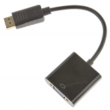 Câble adaptateur Mini-Displayport vers VGA, mâle vers femelle, noir