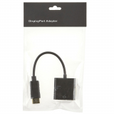 Câble adaptateur Mini-Displayport vers VGA, mâle vers femelle, noir