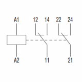 Relais LOVATO 12VDC 8A 2 Contacts