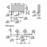 RELAIS SUR EMBASE 24V AC/DC 6A SPNO