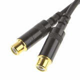 Cable 1 pied - fiche 1/4 mono a 2 fiches RCA