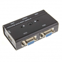 KVM SWITCH 2 PORT VGA/USB AVEC CABLES