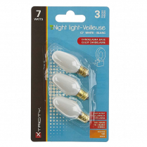 disc AMPOULE VEILLEUSE 7W C7 BLANC