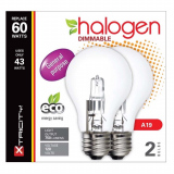 A19 CLAIRE HALOGENE 43W = 60W