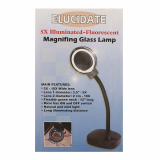 LAMPE-LOUPE NOIR SUR BRAS FLEX