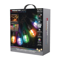 Monster Smart Illuminessence BISTRO+ RGBW+ IC Patio LED String Light - 12 Lights