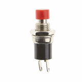 PUSH BUTTON N/C 1A ROND ROUGE