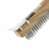 BROSSE D'ACIER AVEC GRATTOIR