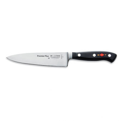 F.Dick 8144715 Premier Plus Series 6" Chef Knife, Black